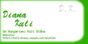 diana kuli business card